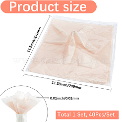 40 pz carta da regalo impermeabile in cotone al latte&nbsp;DIY-WH20049-46A