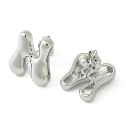 Pendientes de latón chapado en rack&nbsp;EJEW-S222-01P-N