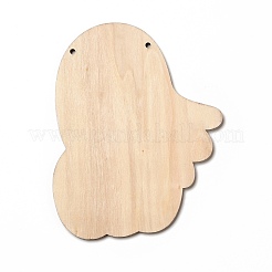 Grands pendentifs en bois imprimé simple face&nbsp;WOOD-I010-09D