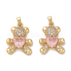 Ottone micro spianare pendenti zirconi&nbsp;KK-C037-13G