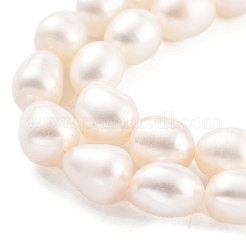 Fili di perle di perle d'acqua dolce coltivate naturali&nbsp;PEAR-P062-17B-X
