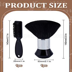 2 Stück 2 Stile Nylon-Reinigungsbürste & Friseurklingen-Reinigungsbürste&nbsp;MRMJ-LP0001-13