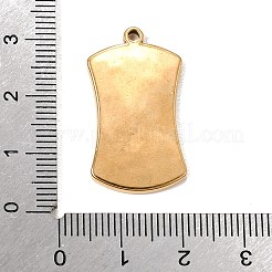 Ciondoli in acciaio inox smaltato 304&nbsp;CU-CBADA55-01G