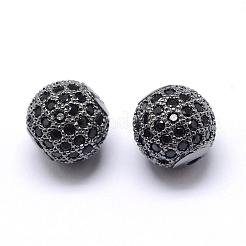 Perles de zircone cubique de placage de rack en laiton&nbsp;ZIRC-S001-10mm-B04