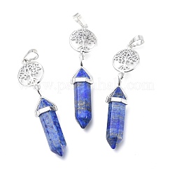 Natürlich gefärbte Lapislazuli-Anhänger mit großen Spitzen&nbsp;G-D0021-01P-10