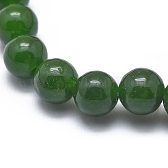 Natürliche taiwan jade bead stretch armbänder&nbsp;X-BJEW-K212-C-019