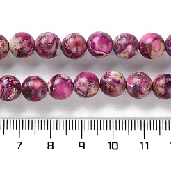 Gefärbte natürliche Regalit/Imperial Jaspis/Meeressediment Jaspis Perlen Stränge&nbsp;G-B124-C01-06