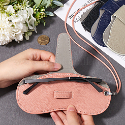 1 sangle de lunettes en cuir PU avec sac&nbsp;AJEW-CN0002-62A