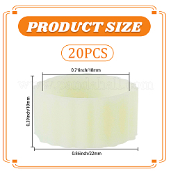 20 anello elastico in silicone&nbsp;AJEW-CP0010-06B