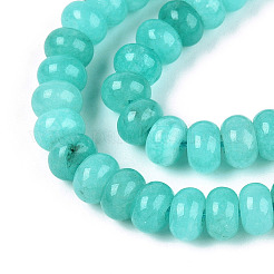 Gefärbt natürlichen weißen Jade Perlen Stränge&nbsp;X-G-T139-59A-10