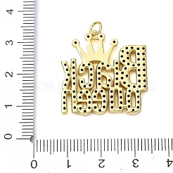 Ottone micro spianare pendenti zirconi&nbsp;KK-H270-07E-01