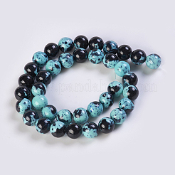 Natürliche Ozean weiße Jade / Regen Blume Stein Perlen Stränge&nbsp;G-K254-A03