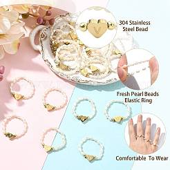 Bagues en perles d'eau douce naturelles et perles en acier inoxydable 304&nbsp;RJEW-FS00001-22