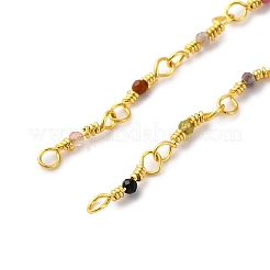 Chaîne en laiton fabrication de collier&nbsp;KK-K337-13G-06