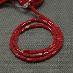 Opaken Glasperlen Stränge&nbsp;EGLA-E008-3x6mm-09