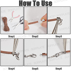 DIY-Sets zur Herstellung von Halsketten/Armbändern aus Wildlederimitat&nbsp;KK-SP0004-01