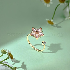 925 offener Fingerring aus Sterlingsilber&nbsp;RJEW-A019-48G