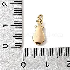 Breloques en forme de larme d'opale synthétique&nbsp;KK-H089-04B-01