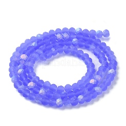 Abalorios de vidrio transparente hebras&nbsp;LS-EGLA-A034-T4mm-MB14