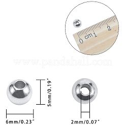 Abstandsperlen aus Edelstahl 304&nbsp;STAS-NB0004-17
