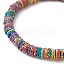 Polymer-Ton-Scheiben-Heishi-Surfer-Stretch-Armbänder&nbsp;BJEW-JB09834-01
