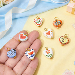8 pendentif en porcelaine fait main&nbsp;PALLOY-SW00126