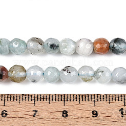 Chapelets de perles en jade blanc naturel teinté&nbsp;G-T139-6mm-60-23