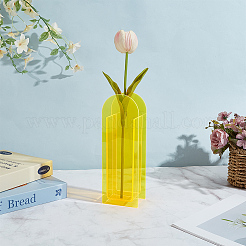 Vases rectangulaires en acrylique pour présenter des décorations&nbsp;AJEW-WH0816-557C