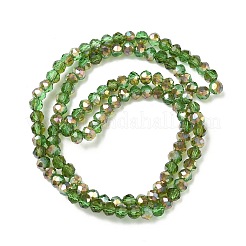 Chapelets de perles en verre électroplaqué&nbsp;EGLA-A034-T4mm-J05