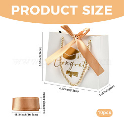 Geschenktüten aus Papier mit Goldprägung auf Absolventenhüten&nbsp;CARB-FZC0001-01D