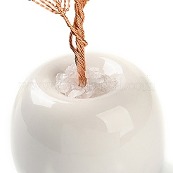 Natürliche Granatsplitter Baum des Lebens Dekorationen&nbsp;DJEW-C016-02D