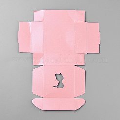 Faltbare Geschenkboxen aus Kraftpapier&nbsp;LS-CON-WH0069-75A