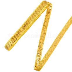 Polyester mit Spitzenbesatzband mit PVC-Pailletten&nbsp;OCOR-WH20050-015B