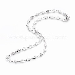 Colliers à maillons en acier inoxydable 304 anti-ternissement&nbsp;NJEW-F242-04P