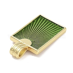 Veri ciondoli smaltati in ottone placcato oro 18k placcato in cremagliera&nbsp;KK-M293-43G-03