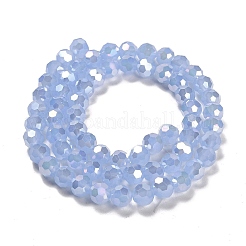 Supports de perles de verre imitation jade&nbsp;EGLA-A035-J8mm-B03