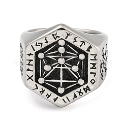 Ring aus Edelstahl 304&nbsp;RJEW-B055-01AS-04