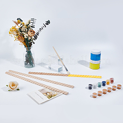 24 pièce de bandes de bordure de taille sculptées en bois pour décoration murale de fond de salon&nbsp;DIY-WH0622-555B