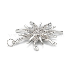 Pendentifs en laiton zircon cubique transparent&nbsp;ZIRC-P086-31P