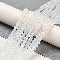 Chapelets de perles en verre électroplaqué d'imitation jade&nbsp;LS-EGLA-A039-J2mm-L05