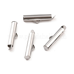 Tubes à fermoir coulissant en acier inoxydable 304 anti-ternissement&nbsp;STAS-C044-08B-P