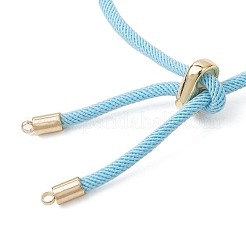 Armbandherstellung mit Schiebemechanismus aus Nylon-Rundkordel&nbsp;AJEW-JB01537