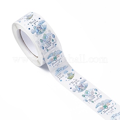4 Musterpapier-Dankeschön-Geschenkaufkleberrollen&nbsp;X-STIC-E001-19