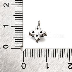 Pendentifs avec zircon cubiques à micro-pavés en laiton&nbsp;KK-D356-07F-P