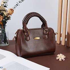 2 pièce de revêtement pour poignée de sac en cuir de vachette&nbsp;DIY-WH0750-355A