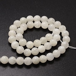 Brins de perles rondes en pierre de lune arc-en-ciel naturelle&nbsp;G-E329-5-6mm-49