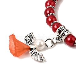 Schönen Hochzeitskleid Engel Armbänder für Kinder&nbsp;BJEW-JB00727-17