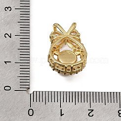 Messing micro pave klare zirkonia anhänger&nbsp;KK-CBAA632-20G