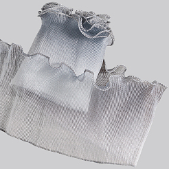 5 Yards plissiertes Spitzenband aus Polyester&nbsp;OCOR-GF0004-84E