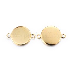 201 Edelstahl-Cabochon-Anschlussfassungen&nbsp;STAS-F191-15G-F